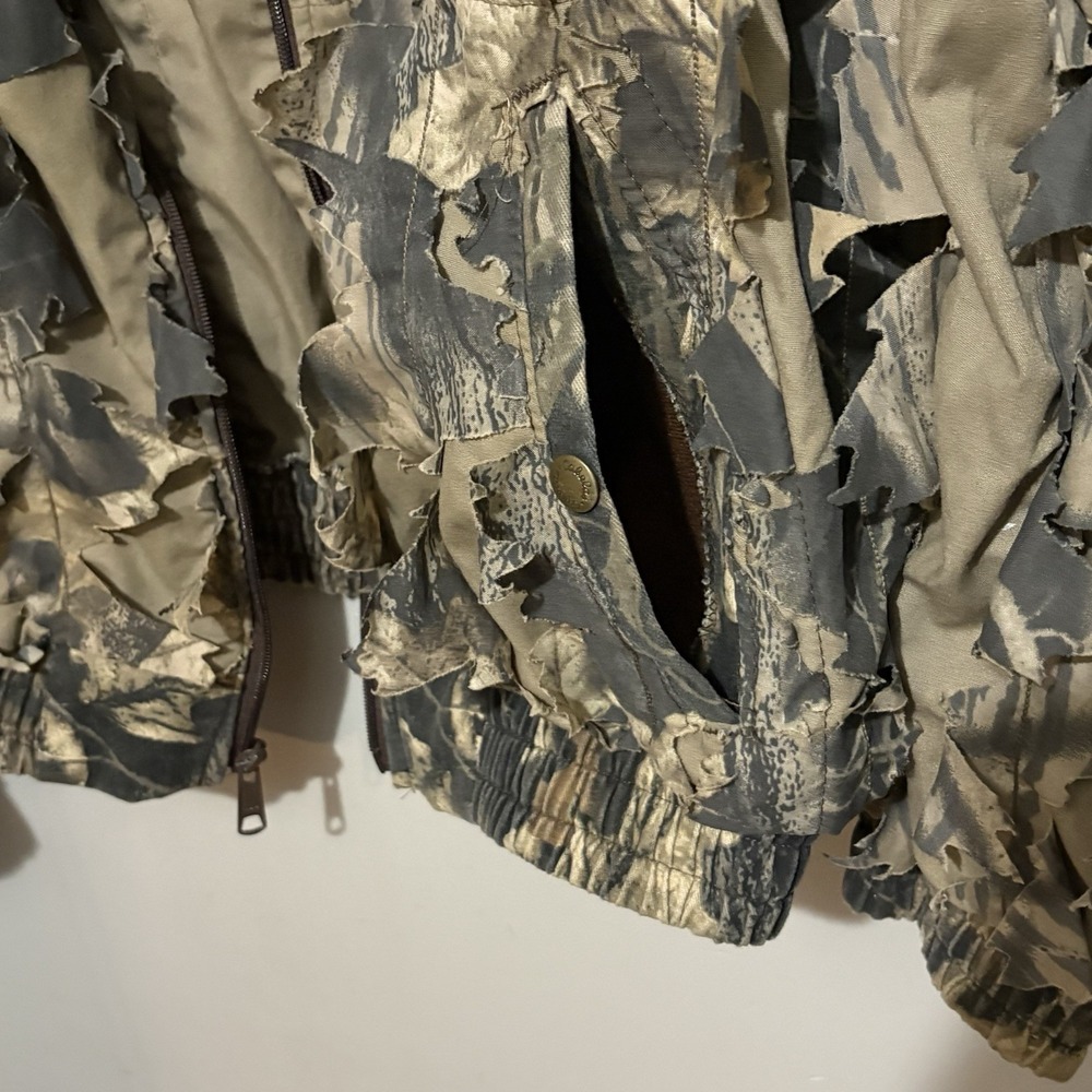 Cabela's Jacket Men's 2XL Camo Ghillie Leafed Hunting Coat Mossy Oak Break Up - Picture 4 of 7